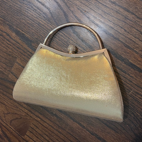 Incredible little gold and crystal fancy handbag - Picture 11 of 11
